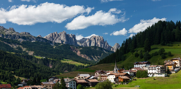 Val di Fassa - Moena - Na úpatí jednoho z nejhezčích trentinských Dolomit